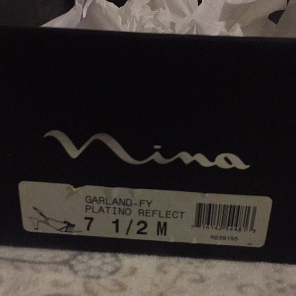 Nina Gold Heels with Gem Detail - Picture 4 of 4